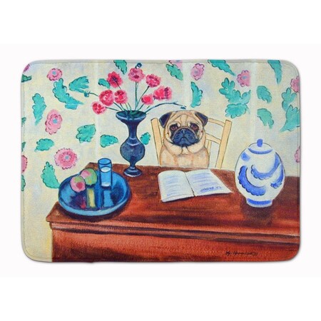 Carolines Treasures Pug Machine Washable Memory Foam Mat 7253RUG